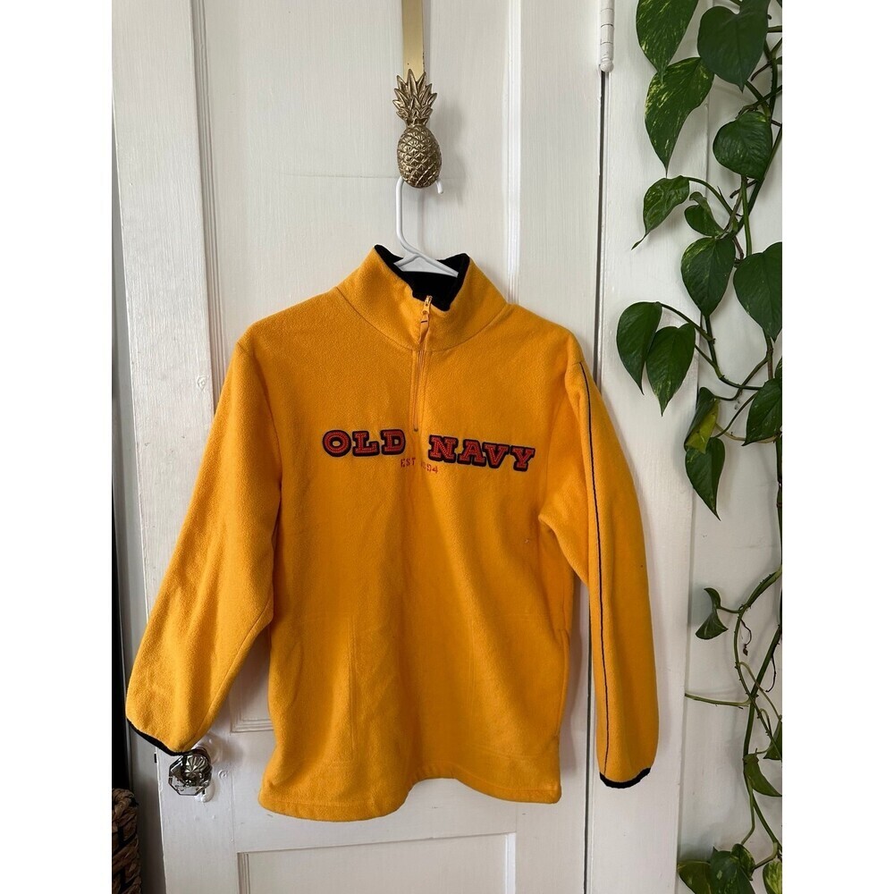 Old navy size x-large Yellow quarter zip sweater